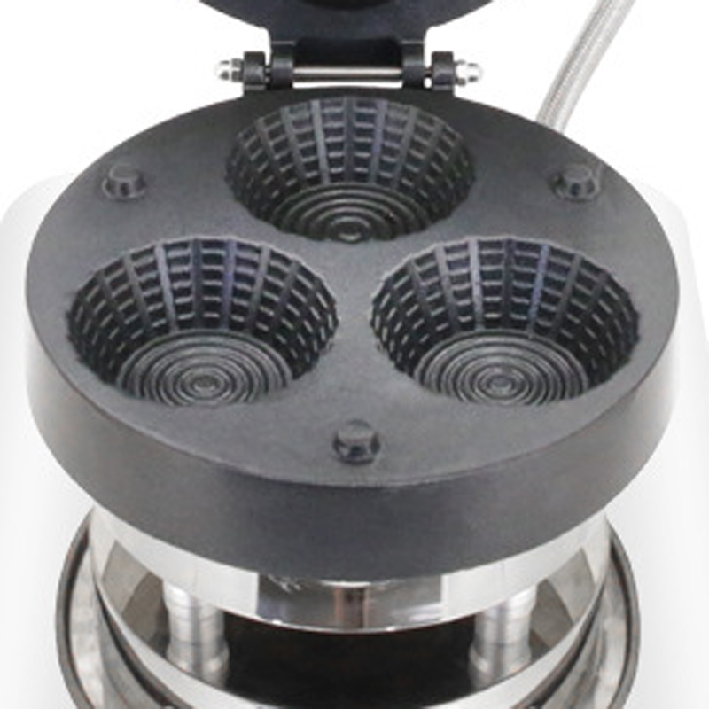 Waffle Cone Maker - 상업용 3구 아이스크림 와플 콘 메이커