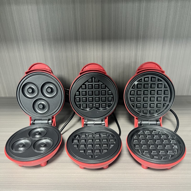 Mini Pancake Griddle - 다기능 미니 하트 모양 와플 메이커