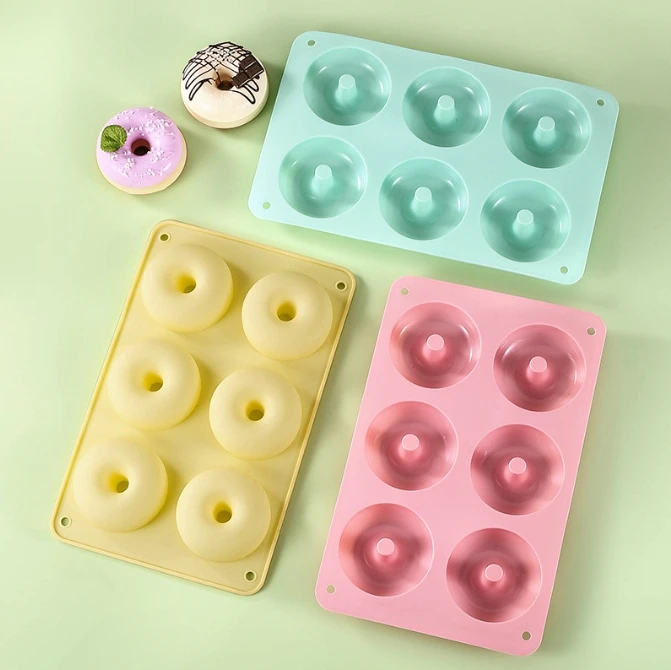 Donut Mold Silicone - 멀티 캐비티 내열 실리콘 도넛 몰드