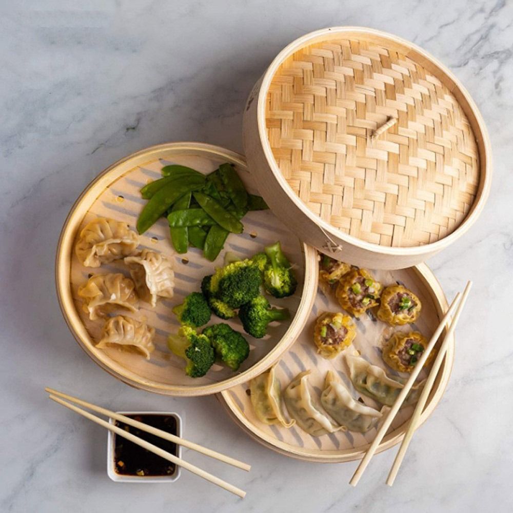 중국식 찜기 대나무 찜기 딤섬 요리용 바오 번 찜기 바 - Bao Steamer Bamboo 리뷰 및 가격