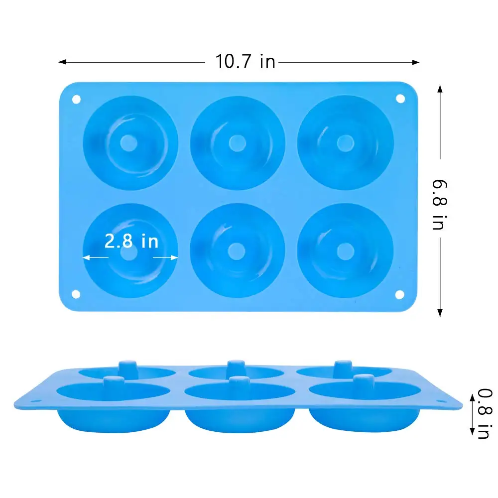 6 구멍 실리콘 도넛 금형 베이킹 팬 비 스틱 베이킹  - Donut Mold Silicone 리뷰 및 가격