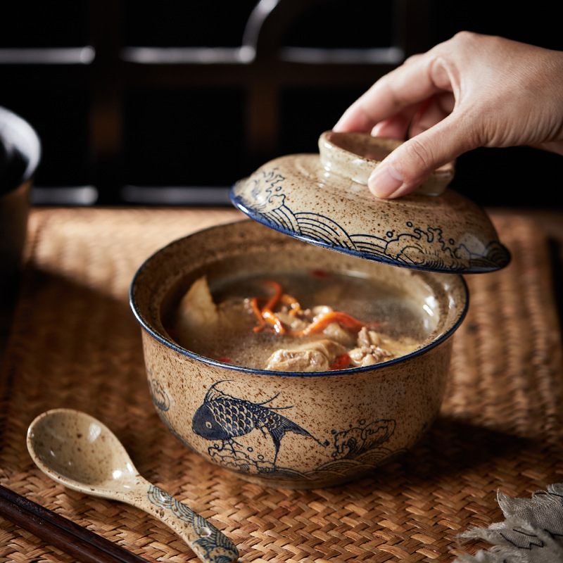 뚜껑이있는 6.5 인치 일본식 라면 그릇 수프 쌀 국수 - Dim Sum Basket 리뷰 및 가격