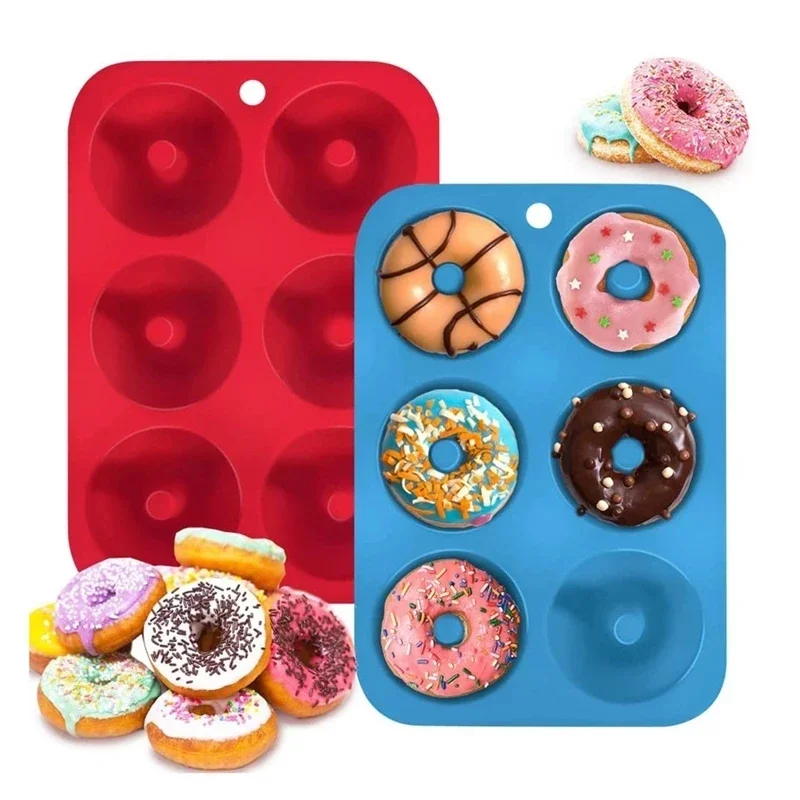 1/2pcs 실리콘 머핀 도넛 금형 6 구멍 베이킹 금 - Donut Mold Silicone 리뷰 및 가격