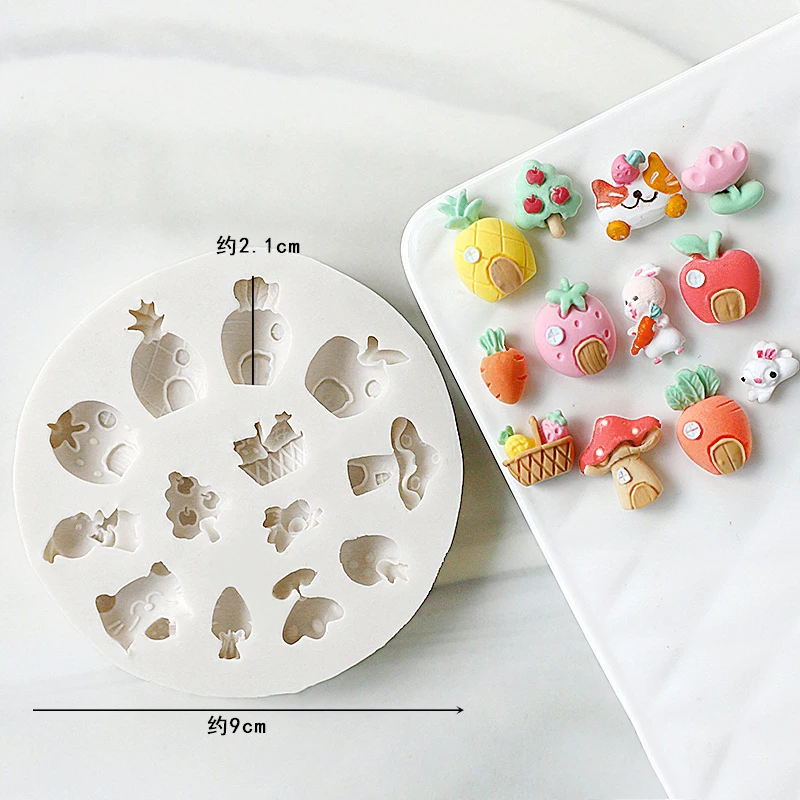 귀여운 토끼 곰 당근 집 실리콘 몰드 DIY 도넛 비스 - Bunny Cake Mold 리뷰 및 가격