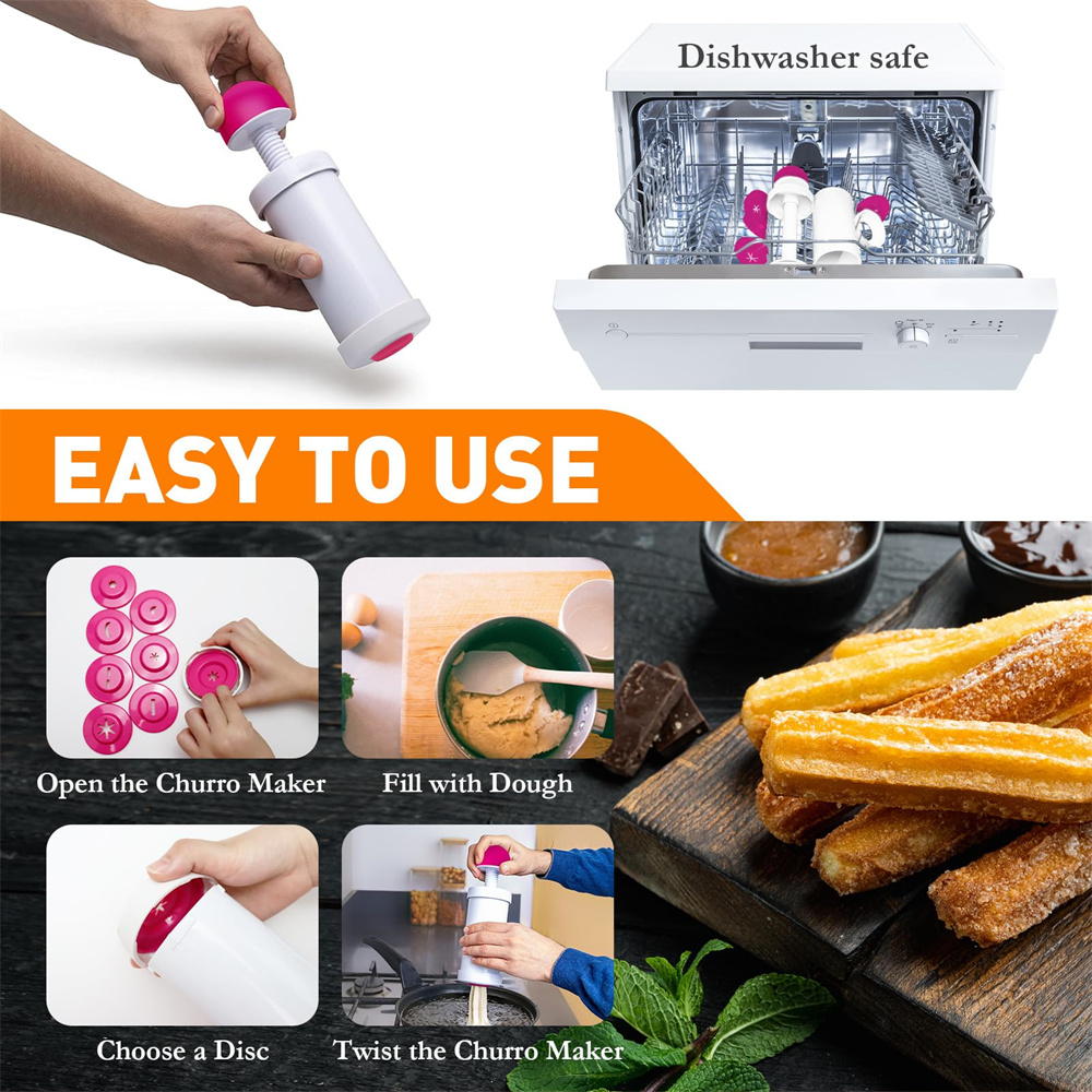 DIY 수동 쿠키 프레스 메이커 기계 총 장식 압착 기 - Churros Maker Gun 리뷰 및 가격