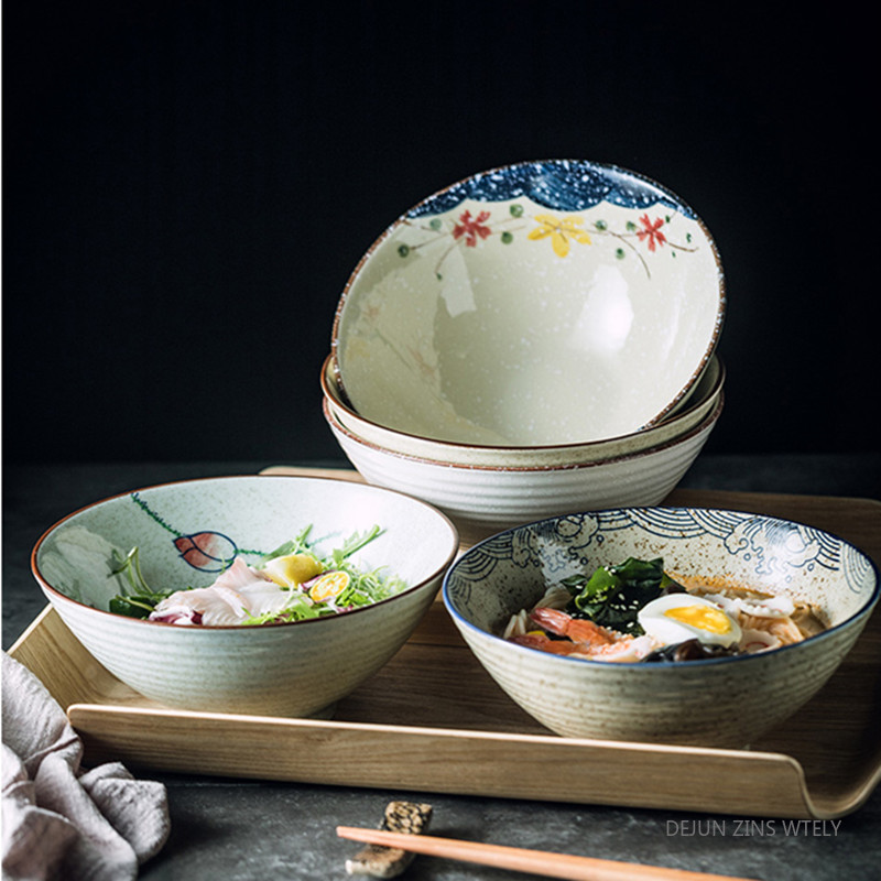 8 인치 세라믹 국수 그릇 일본 세라믹 수프 그릇 건강 - Dim Sum Basket 리뷰 및 가격