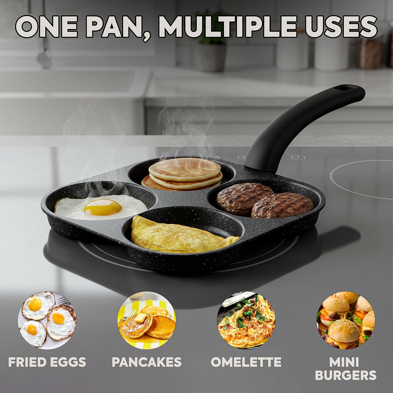 계란 프라이팬 논스틱 팬케이크 팬 4컵 조리기구 팬케이 - Egg Waffle Pan 리뷰 및 가격