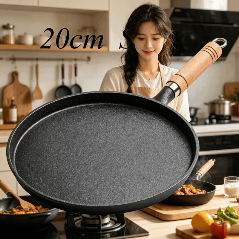 20cm 주철 프라이팬 나무 손잡이 – 계란, 크레페, - Cast Iron Corn 리뷰 및 가격